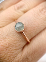 Round Labradorite Ring