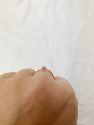 Round Moonstone Ring