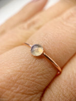 Round Moonstone Ring