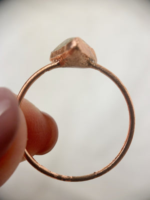 Triangle Citrine Ring