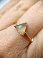 Triangle Citrine Ring