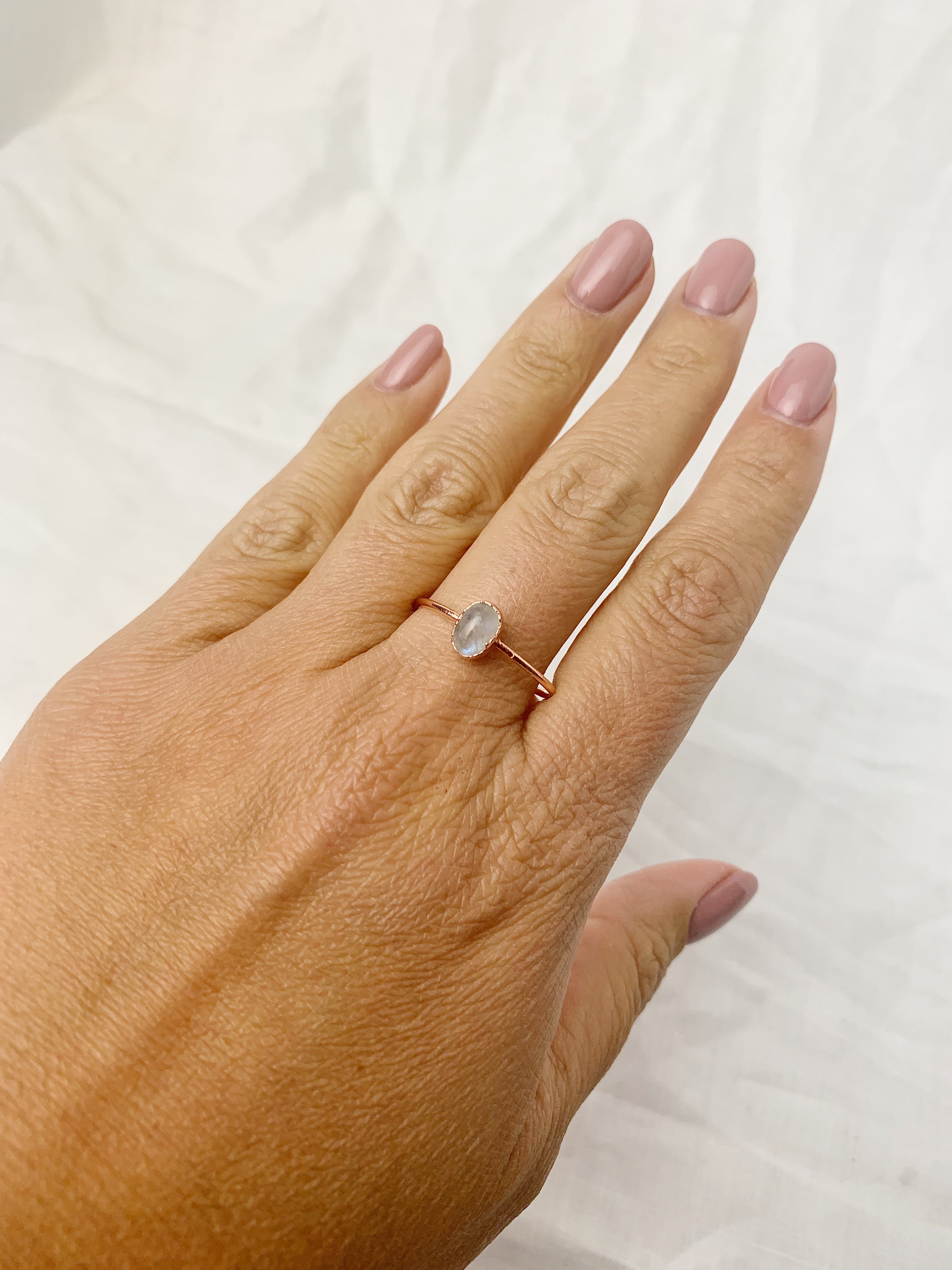 Oval Moonstone Ring