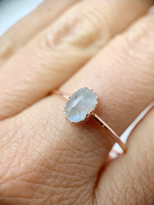 Oval Moonstone Ring