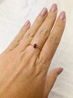 Pear Garnet Ring