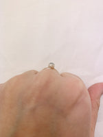 Silver Oval Moonstone Ring