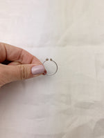 Silver Open Herkimer Diamond Ring