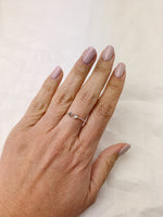 Silver Open Herkimer Diamond Ring