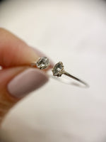 Silver Open Herkimer Diamond Ring