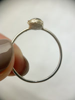 Silver Pear Labradorite Ring