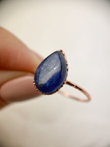 Pear Kyanite Ring