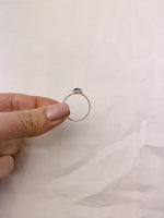 Silver Round Kyanite Ring