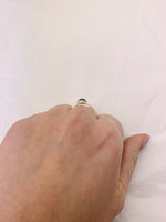 Silver Round Kyanite Ring
