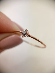 Vertical Herkimer Diamond Ring