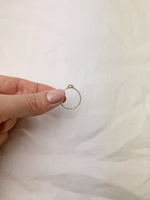 Silver Horizontal Herkimer Diamond Ring