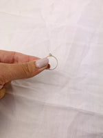 Silver Pear Garnet Ring