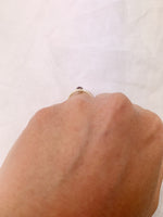Silver Pear Garnet Ring
