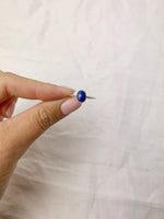 Silver Oval Lapis Ring