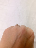 Silver Oval Lapis Ring