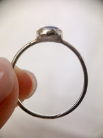 Silver Oval Lapis Ring