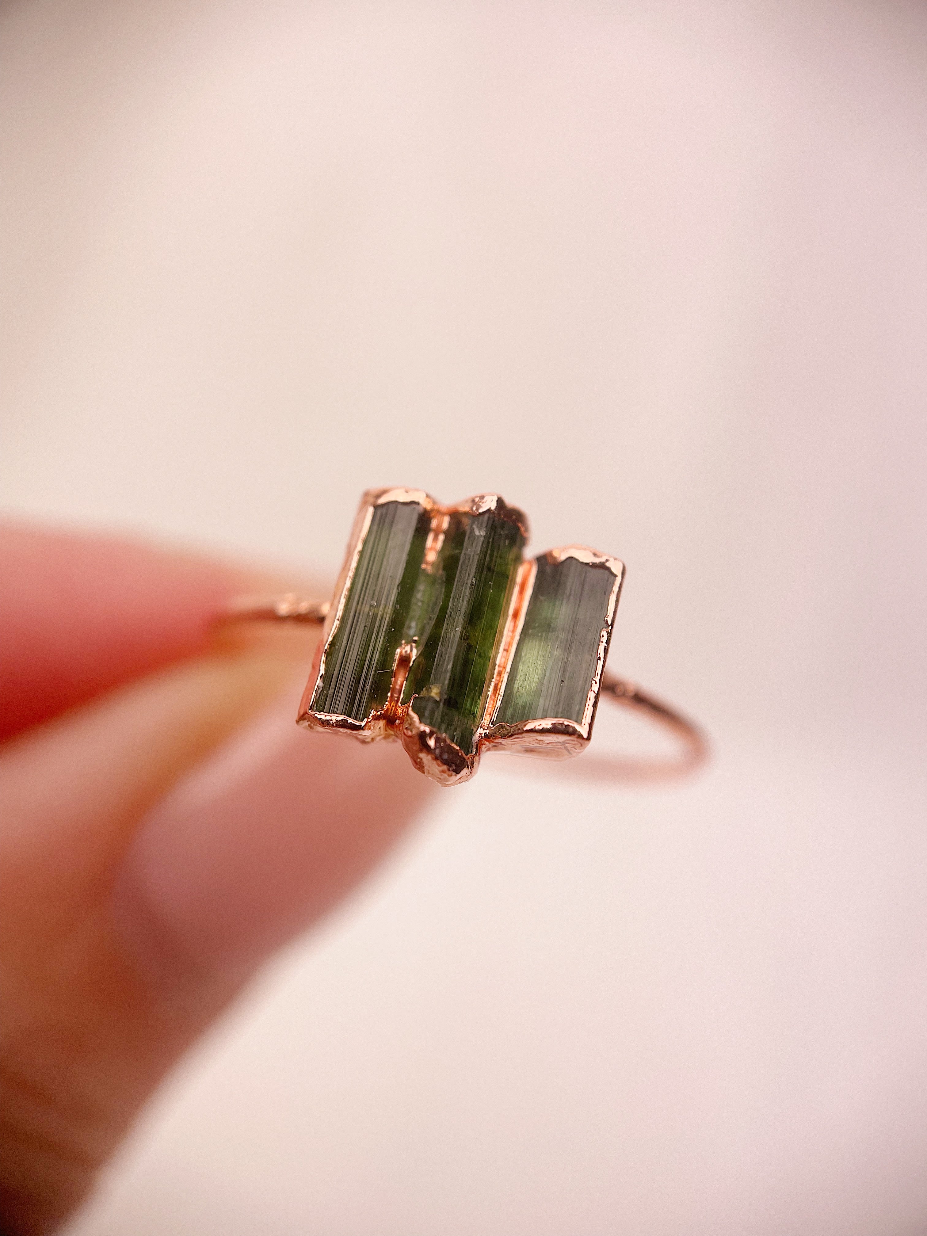 Triple Tourmaline Ring