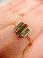 Triple Tourmaline Ring