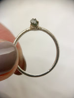 Silver Green Tourmaline Ring