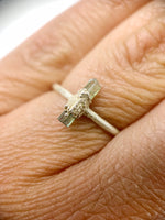 Silver Green Tourmaline Ring