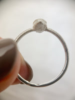 Silver Small Marquise Labradorite Ring