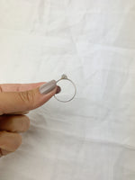 Silver Pear Moonstone Ring