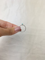 Silver Pear Turquoise Ring