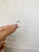 Silver Pear Turquoise Ring