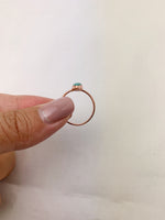 Handmade Turquoise Electroformed Copper Ring • Protective Crystal Jewellery