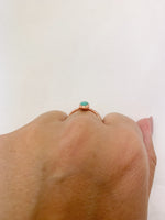 Handmade Turquoise Electroformed Copper Ring • Protective Crystal Jewellery