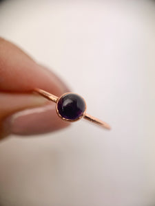 Round Amethyst Ring