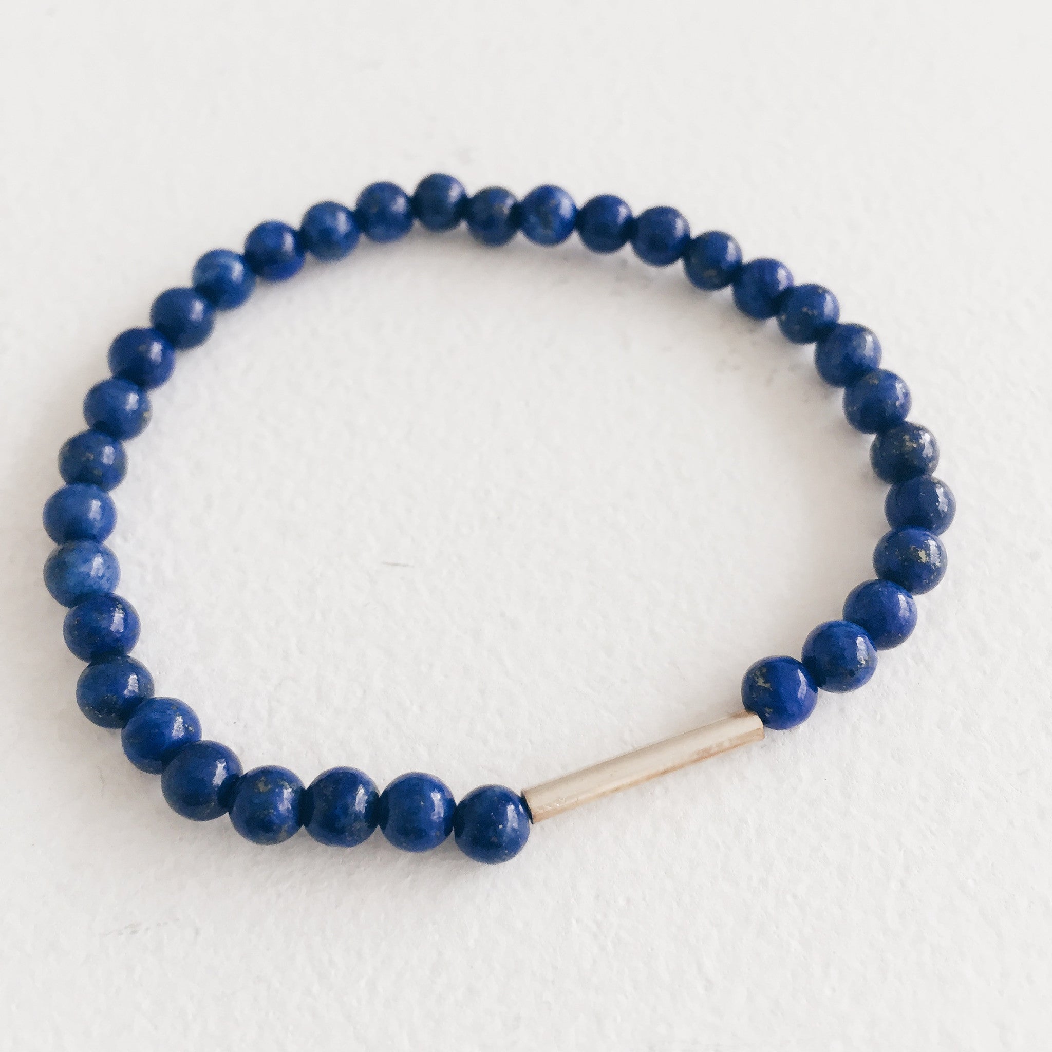 Silver and Lapis Lazuli Bracelet